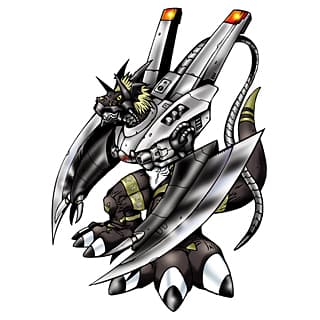 Black Megalo Growmon portrait