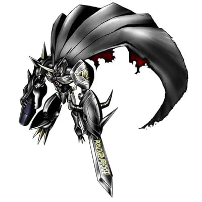 Omegamon Zwart portrait